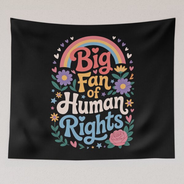 Item preview, Big Fan of Human Rights Rainbow designed and sold by lilensgavadur.