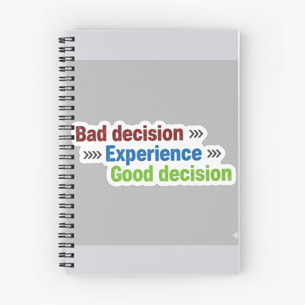 Item preview, Bad Decision Experience Good Decision Growth Mindset Sticker designed and sold by Scro-Ciob-Shop.