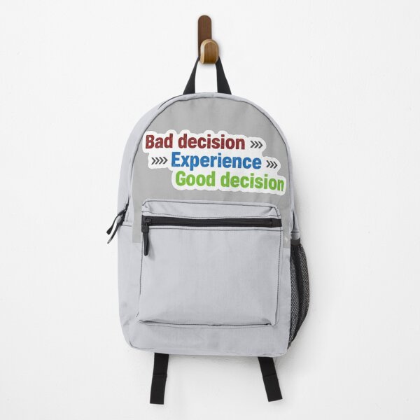 Item preview, Bad Decision Experience Good Decision Growth Mindset Sticker designed and sold by Scro-Ciob-Shop.