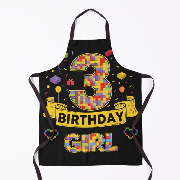 Item preview, 3rd Birthday Girl Shirt – Colorful Building Blocks Birthday T-Shirt | Birthday Number Series designed and sold by GreatLion1017.