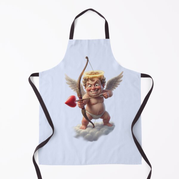 Item preview, Mischievous 3D Cupid with Bow - Funny Cheerful Valentine Archer designed and sold by PixMoody.