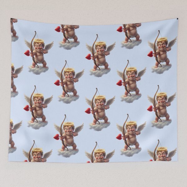 Item preview, Mischievous 3D Cupid with Bow - Funny Cheerful Valentine Archer designed and sold by PixMoody.