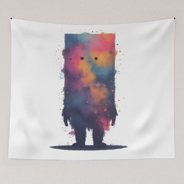 Item preview, Cosmic Monster Friendly Being Illustration designed and sold by Mianku | Für das Leben.