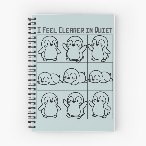 Item preview, I Feel Clearer in Quiet – Calm Penguin Illustration for Peaceful Minds designed and sold by YasirHamidDesigns .