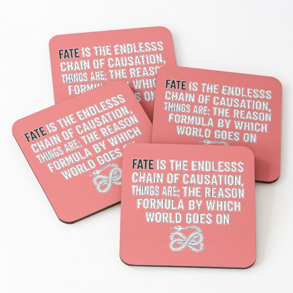 Item preview, Fate Is the Endless Chain of Causation – Daily Stoic Quote by Marcus Aurelius | Stoicism Art designed and sold by artbibun.