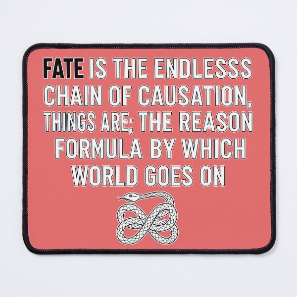 Item preview, Fate Is the Endless Chain of Causation – Daily Stoic Quote by Marcus Aurelius | Stoicism Art designed and sold by artbibun.