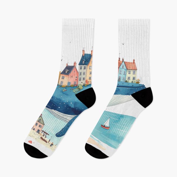 Item preview, Whale Village Dreamscape designed and sold by mcraft studio.