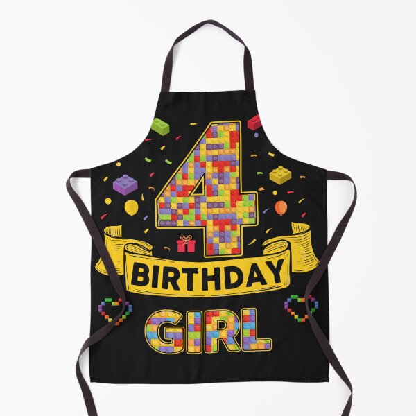 Item preview, 4th Birthday Girl Shirt – Colorful Building Blocks Birthday T-Shirt | Birthday Number Series designed and sold by GreatLion1017.