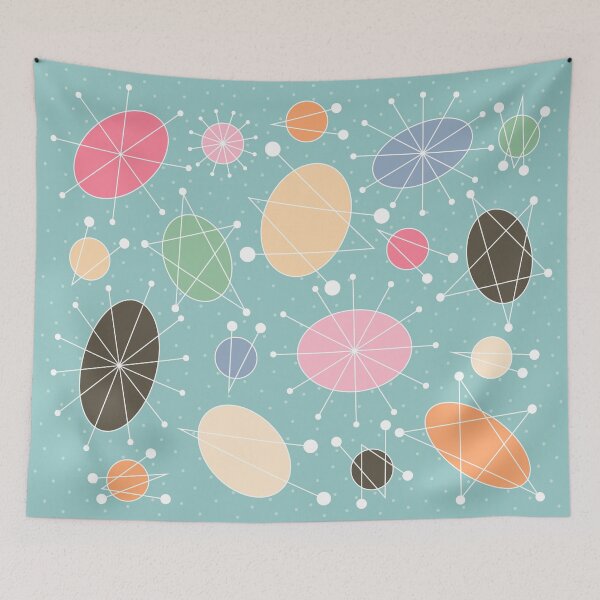 Item preview, Colorful Atomic Art - Mid Century Modern designed and sold by Elsy's Art.