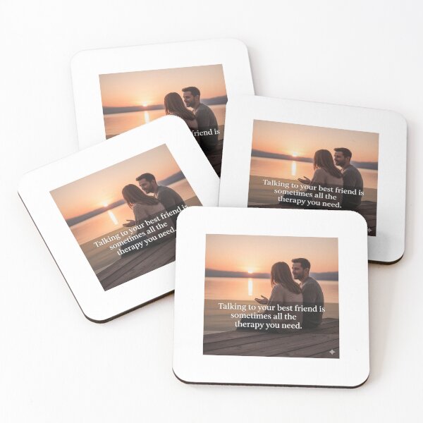 Item preview, Talking To Your Best Friend Is Sometimes All The Therapy You Need Quote designed and sold by Scro-Ciob-Shop.