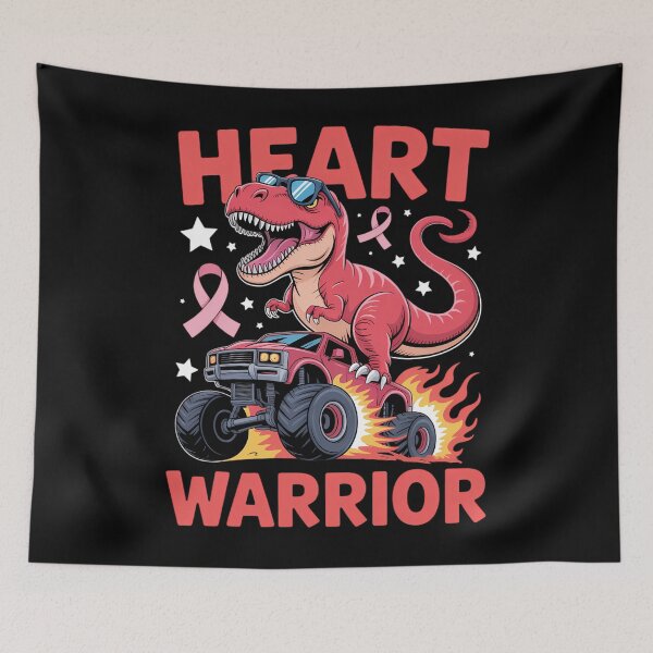 Item preview, Dino Trex Heart Warrior Heart Disease Awareness designed and sold by sterabamineh.