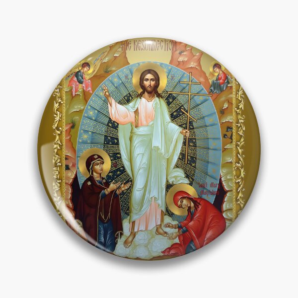 Item preview, framed icon The Resurrection of Christ, Mother of God , Saint Mary Magdalene designed and sold by orthodox-icon.