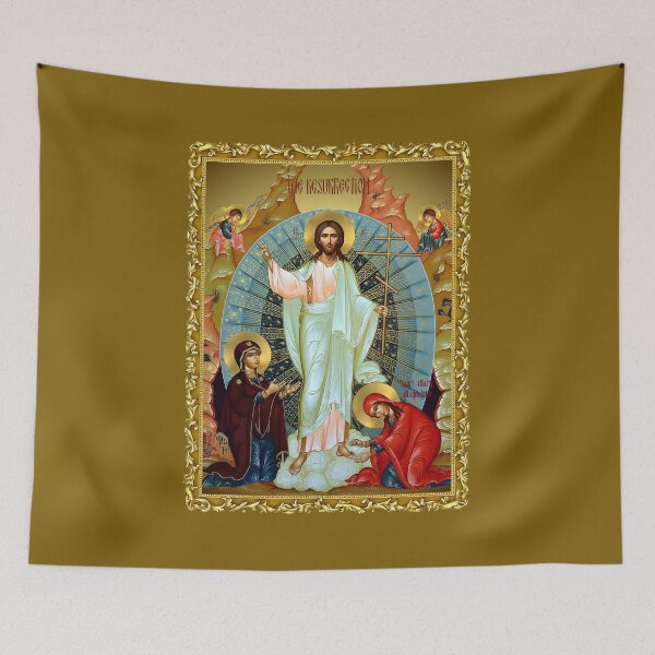 Item preview, framed icon The Resurrection of Christ, Mother of God , Saint Mary Magdalene designed and sold by orthodox-icon.