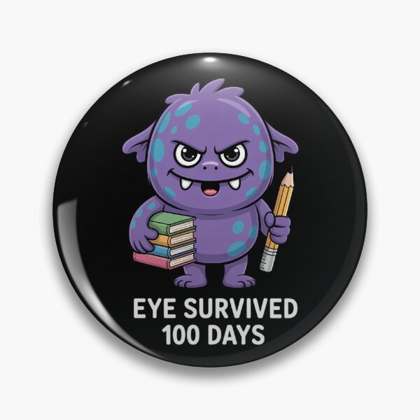 Item preview, Eye Survived 100 Days of School Easy Monster designed and sold by sterabamineh.