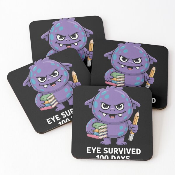 Item preview, Eye Survived 100 Days of School Easy Monster designed and sold by sterabamineh.