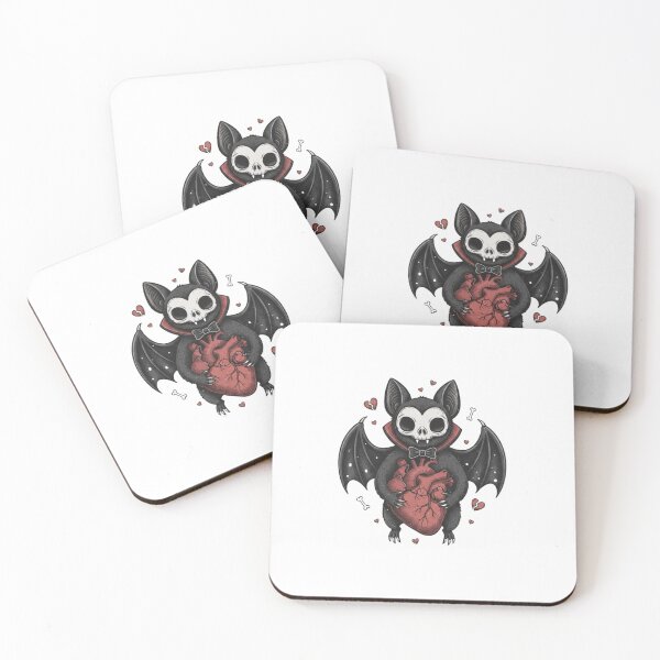 Item preview, Gothic Vampire Bat Anatomical Heart — Creepy Cute Spooky Valentine Illustration designed and sold by Colorful-Garden.