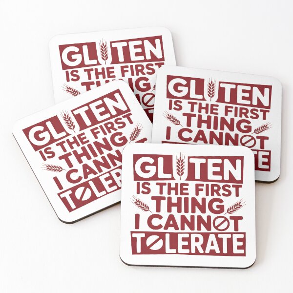Item preview, Gluten is The First Thing I Cannot Tolerate - This funny design is for people living gluten-free who express their food boundaries with humor, confidence, and bold personality. designed and sold by ZyziowskyArt.
