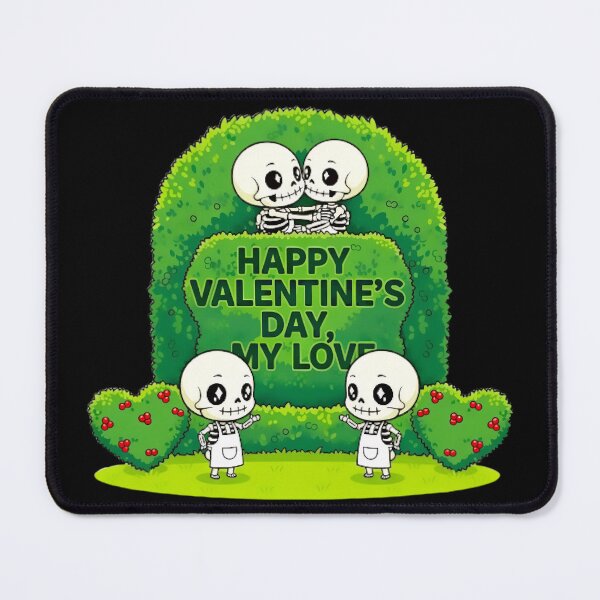 Item preview, Cute Skeleton Happy Valentine’s Day Artwork designed and sold by Neer arts.