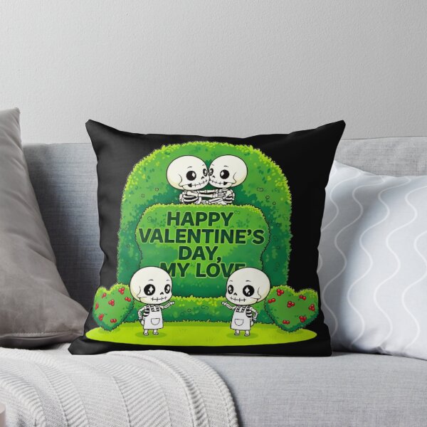 Item preview, Cute Skeleton Happy Valentine’s Day Artwork designed and sold by Neer arts.