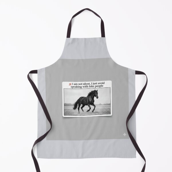 Item preview, I Am Not Silent I Just Avoid Speaking With Fake People Black Horse designed and sold by Scro-Ciob-Shop.
