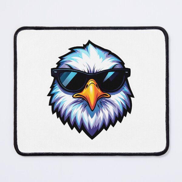 Item preview, Cool Eagle Mascot Wearing Sunglasses designed and sold by Kavya Art.