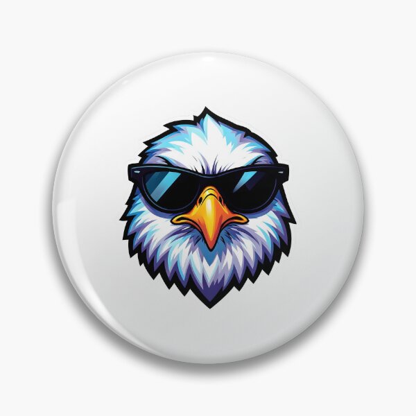 Item preview, Cool Eagle Mascot Wearing Sunglasses designed and sold by Kavya Art.