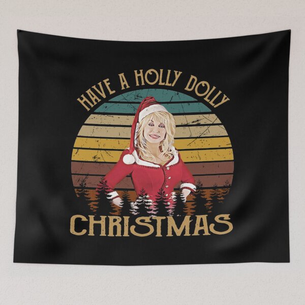 Item preview, Vintage Have a Holly Dolly Christmas designed and sold by QuyChoaCmL.
