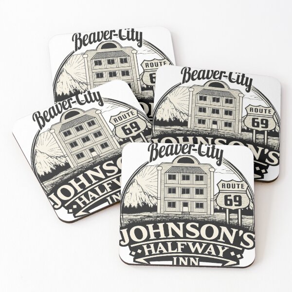 Item preview, Johnson’s Halfway Inn Vintage Route 69 Retro Americana Design designed and sold by lganme.
