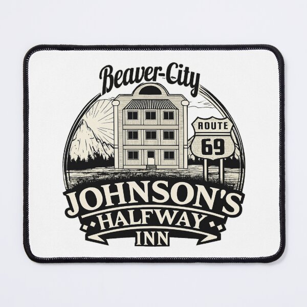 Item preview, Johnson’s Halfway Inn Vintage Route 69 Retro Americana Design designed and sold by lganme.