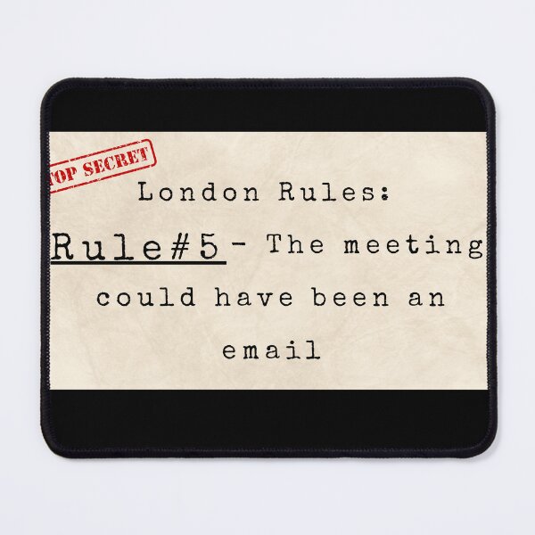 Item preview, Fan Art - Slow Horses London Rules Series - Rule #5 designed and sold by goldenbrown09.