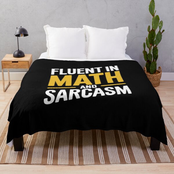 Item preview, Fluent In Math And Sarcasm Quote For Witty Math Lovers designed and sold by joyouartArt.