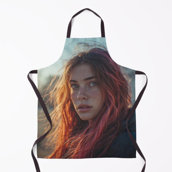 Item preview, Golden Hour Reverie: Pink Hair Portrait designed and sold by EvoluTee.