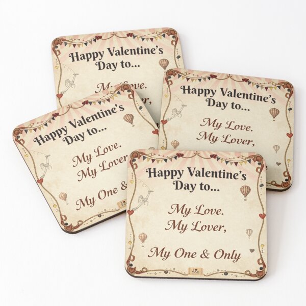 Item preview, Vintage Circus Valentine Card - My Love My Soulmate Romantic Poster designed and sold by BlackAndBrown.