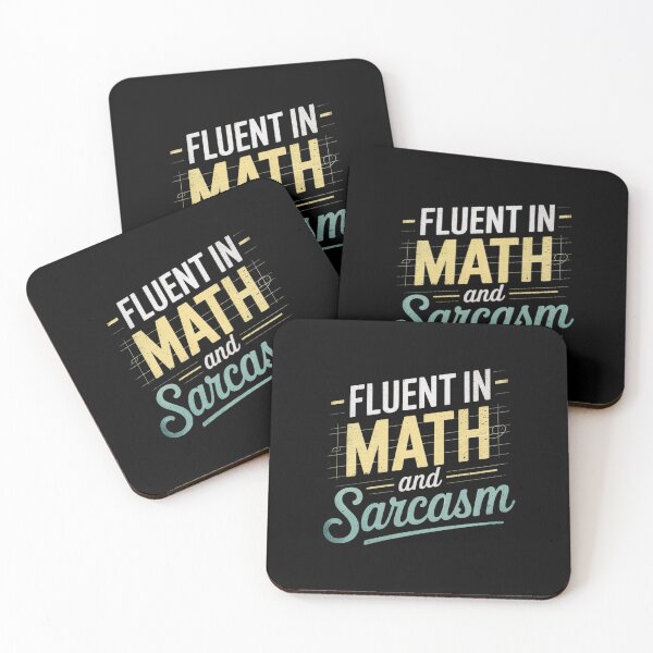 Item preview, Fluent in Math and Sarcasm Sarcastic Math Teacher designed and sold by joyouartArt.