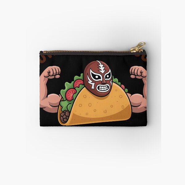 Item preview, Funny Powered by Tacos Y Lucha Libre Muscular Taco Wrestling designed and sold by tiemacopaxer.