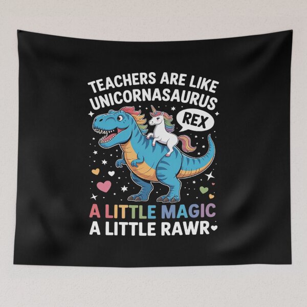 Item preview, T Rex Dinosaur Unicorn Teachers Are Like Unicornasaurus Rex designed and sold by angolinnArt.
