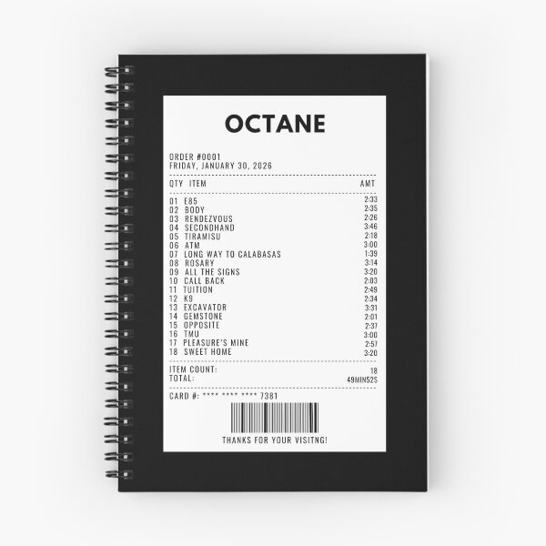 Item preview, OCTANE receipt designed and sold by 1xstonee-shop.