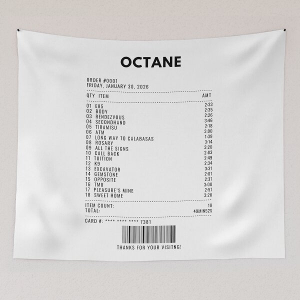 Item preview, OCTANE receipt designed and sold by 1xstonee-shop.