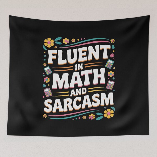Item preview, Fluent in Math and Sarcasm School Nerd 3 designed and sold by joyouartArt.