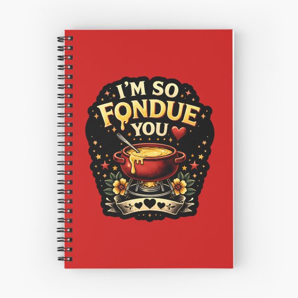 Item preview, I'm so Fondue You Cute Love Quote for Couples designed and sold by DemureArtsy.