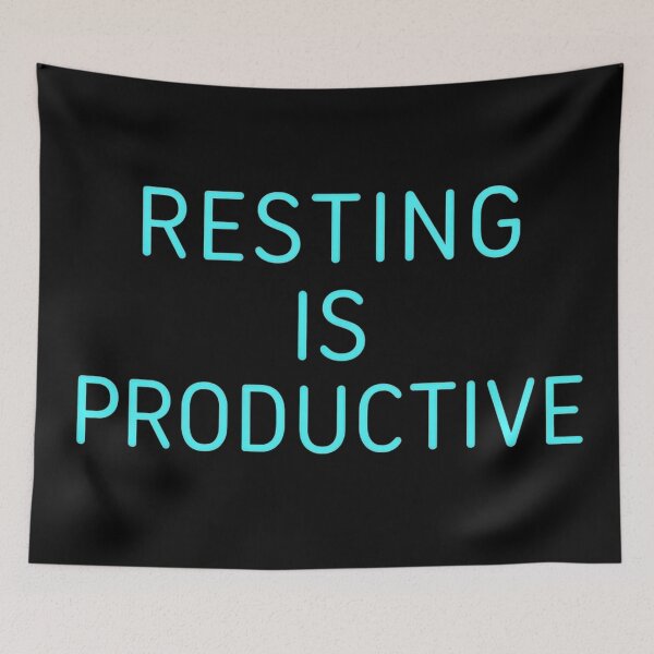 Item preview, Resting Is Productive | Minimalist Lazy Humor Tee designed and sold by Timeless Junction.