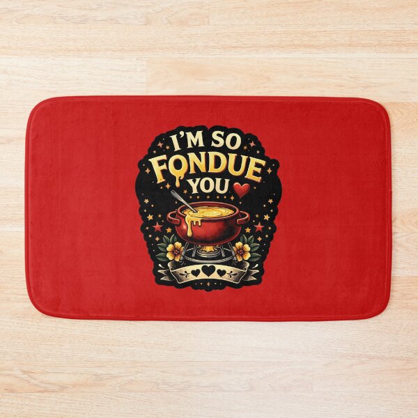 Item preview, I'm so Fondue You Cute Love Quote for Couples designed and sold by DemureArtsy.