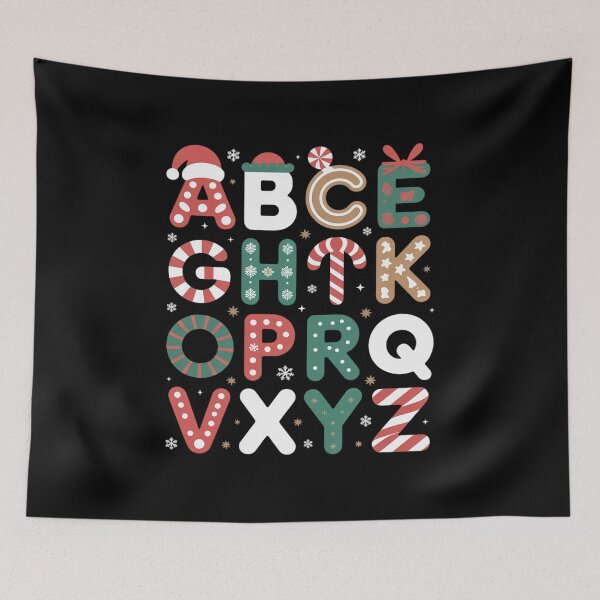 Item preview, Teacher Christmas Alphabet Back To School Holiday Learning designed and sold by angolinnArt.