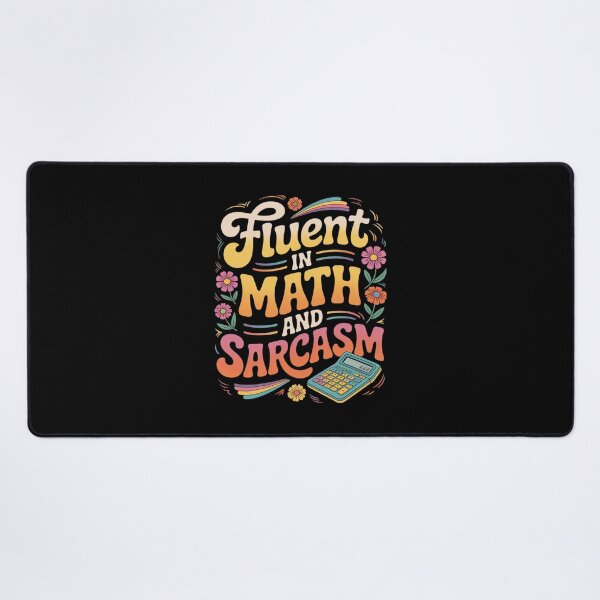 Item preview, Fluent in Math and Sarcasm School Nerd designed and sold by joyouartArt.