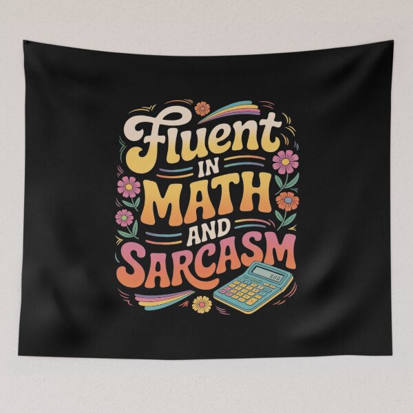 Item preview, Fluent in Math and Sarcasm School Nerd  designed and sold by joyouartArt.