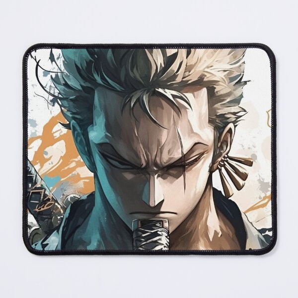 Item preview, Zoro - Stoic Anime Swordsman – Ink Splash Samurai Warrior Art designed and sold by Dyan4.