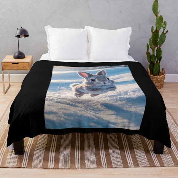 Item preview, Adorable Bunny in Snow designed and sold by jkrphoto.