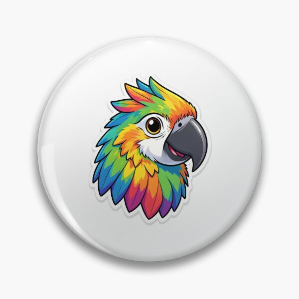 Item preview, Vibrant Rainbow Parrot – Colorful Tropical Bird Illustration designed and sold by Kavya Art.