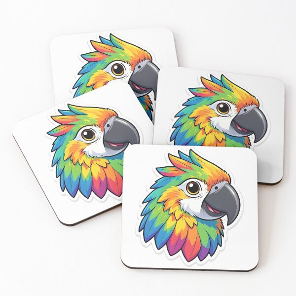 Item preview, Vibrant Rainbow Parrot – Colorful Tropical Bird Illustration designed and sold by Kavya Art.