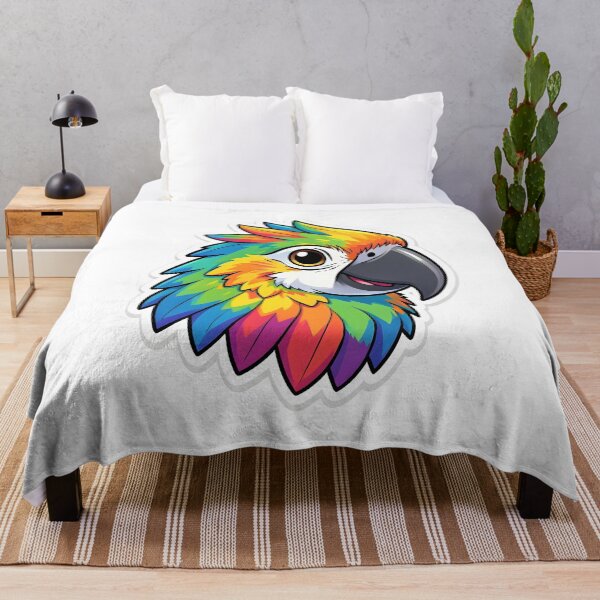 Item preview, Vibrant Rainbow Parrot – Colorful Tropical Bird Illustration designed and sold by Kavya Art.